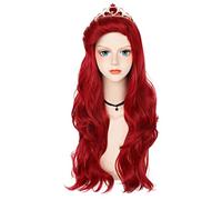 PUYYDS Pelucas de Cosplay de La Sirenita, Peluca Ondulada de 30 Pulgadas de Anime Princess Ariel, Peluca de Cosplay de Pelo sintético Resistente al Calor, Peluca de Disfraz de Halloween