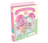 Puzle 3d y libro sassi manolito books la casa de muñecas 3d 43 piezas