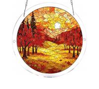 Puzle acrílico para atrapar el sol, 83 piezas, coloridas obras de arte de mosaico de vidrieras, rompecabezas acrílicos para decoración de jardín, para casa, dormitorio, dormitorio, sala de estar como