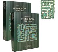 Puzle All Edge, Summer Day on The River, 501 piezas sofisticado Edge Piece Puzzles, Winding Creek & Mouse Burrow, Every Pieces Challenges for Family Relax (Verde-2 Set)
