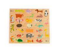 Puzle Andreutoys Domino Animales Madera 28 Piezas