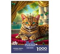 Puzle Bengal Gato De 1000 Piezas para Adultos, Puzzle Paisaje Tropical Adultos, Juego Familiar Productos Lúdicos Creativos 70x50cm/1000pcs