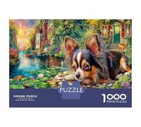 Puzle Chihuahua 1000 Piezas, Puzle Arroyo del Bosque Colorido para Adultos, Juego Educativo de Rompecabezas, Decoración del Hogar, Regalo para Mujeres, Regalo para Hombres, 70x50cm/1000pz