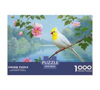 Puzle Cotorra Nana De 1000 Piezas para Adultos, Rompecabezas Spring Paisaje lacustre Adultos, Rompecabezas Educativo Doméstico 38x26cm/1000pcs