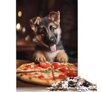 Puzle de 1000 piezas de perro pastor alemán, rompecabezas rectangulares creativos para adultos, rompecabezas grandes para un juego educativo familiar, 1000 piezas (75 x 50 cm)