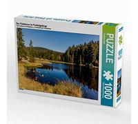 Puzle de 1000 Piezas, diseño del Lago de Abeto en los Montes de abetos