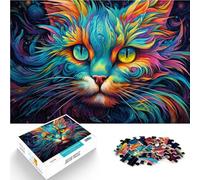 Puzle de 1000 piezas para adultos Alice Cat Puzzle para regalar a toda la familia para adolescentes a partir de 14 años, 26 x 38 cm