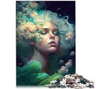 Puzle de 1000 piezas para adultos Beauty Girl Relax 26 x 38 cm toda la familia Adecuado para adolescentes a partir de 14 años.