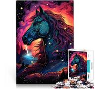 Puzle de 1000 piezas para adultos, caballo de arte, rompecabezas de actividad familiar, 38 x 52 cm, desafío de inteligencia cerebral, juguete adictivo para adolescentes a partir de 14 años
