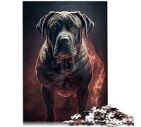 Puzle de 1000 piezas para adultos "Cane Corso Fire", un juego de pensamiento para toda la familia, para adolescentes a partir de 14 años, 26 x 38 cm