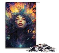 Puzle de 1000 piezas para adultos, colorido, diosas psicodélicas, juego familiar entera, 75 x 50 cm