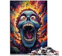 Puzle de 1000 piezas para adultos coloridos zombies competencia de velocidad de mano de 26 x 38 cm. Fomenta el amor entre parejas para adolescentes a partir de 14 años.