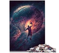 Puzle de 1000 piezas para adultos de baloncesto colorido rompecabezas de actividades familiares de 26 x 38 cm fortalece el amor entre parejas para adolescentes a partir de 14 años