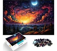 Puzle de 1000 piezas para adultos de la tarde a la noche puzle de precisión decoración perfecta adecuado para adolescentes a partir de 14 años, 26 x 38 cm
