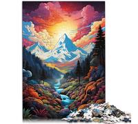 Puzle de 1000 piezas para adultos de los Pirineos para puzles de 38 x 52 cm toda la familia para adolescentes a partir de 14 años