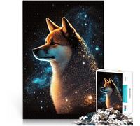 Puzle de 1000 piezas para adultos Galaxy Colour Shiba Inu Puzzle Hands-on Game 38 x 52 cm para aliviar el estrés Staycation Matar el tiempo