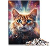 Puzle de 1000 piezas para adultos "Magic Art Cat Hand Speed Competition" 26 x 38 cm toda la familia a partir de 14 años