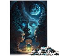 Puzle de 1000 piezas para adultos "The Gatekeeper" - Puzzle de actividades familiares de 50 x 70 cm. Promueve el amor entre parejas. Adecuado para niños y adolescentes a partir de 14 años.