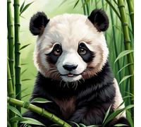 Puzle de 1000 Piezas, Rompecabezas DIY para Adultos,Entretenimiento Creativo, Juego de Habilidad para Toda La Familia, Puzzle para Adultos - Panda de bambú