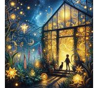 Puzle de 200 Piezas, Rompecabezas DIY para Adultos,Entretenimiento Creativo, Juego de Habilidad para Toda La Familia, Puzzle para Adultos - Paisaje de jardín de fantasía