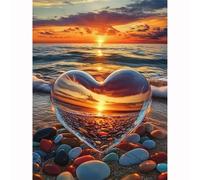 Puzle de 2000 Piezas, Rompecabezas DIY para Adultos,Entretenimiento Creativo, Juego de Habilidad para Toda La Familia, Puzzle para Adultos Amor en la Playa al Atardecer