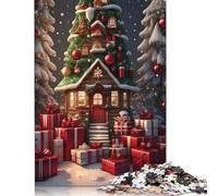 Puzle de 500 piezas, puzle de magia navideña, juego educativo, juguete para decoración familiar, adulto, desafiante, 500 piezas (52 x 38 cm)