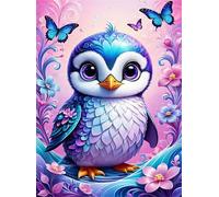 Puzle de 60 Piezas, Rompecabezas DIY para Adultos,Entretenimiento Creativo, Juego de Habilidad para Toda La Familia, Puzzle para Adultos Flores Mariposas Pingüinos