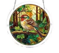 Puzle de cristal de colores acrílico para atrapar el sol, decoración de ventana hecha a mano, proyección de luz para salón, jardín, ventana, regalo para Navidad, Pascua, cumpleaños, regalo