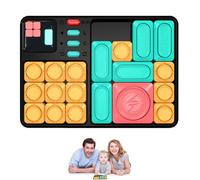 Puzle de diapositivas Brain Game - Puzzle electrónico interactivo de mano, juguete lógico de laberinto | Consola deslizante magnética con modo desafío, efectos de sonido para niños, adultos
