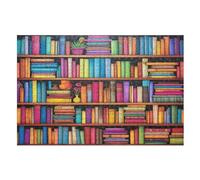 Puzle de estantería de 1000 piezas, rompecabezas de madera para adultos y niños, juguete divertido, juego educativo, (75 x 50 cm)