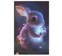 Puzle de madera, 1000 piezas, puzles de conejos, adultos y niños, lo mejor para la colección de juegos familiares (78 x 53 cm)