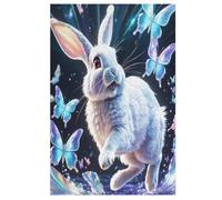 Puzle de madera, 1000 piezas, puzles de conejos, adultos y niños, lo mejor para la colección de juegos familiares (78 x 53 cm)