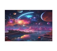 Puzle de madera con un universo colorido, 1000 piezas, adultos, juguete educativo clásico, juego educativo para niños, rompecabezas desafiante (75 x 50 cm)