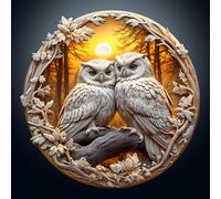 Puzle de madera para adultos, 300 piezas, 300 piezas, rompecabezas de búho visual en 3D, rompecabezas de madera de 34 x 33,5 cm, irregular, forma de animal único, rompecabezas de madera para adultos