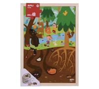 Puzle de Niveles APLI Kids El Bosque 28 piezas de madera