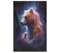 Puzle de oso para adultos, 1000 piezas, tablero reciclado de alta calidad para aprender, juguetes educativos, juegos familiares, rompecabezas de madera para niños, 78 x 53 cm