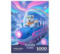 Puzle de oso polar, 1000 piezas, escena de cuento de hadas, rompecabezas, juego educativo, juguete desafío, 100 % cartón reciclado, para adultos y niños, 38 x 26 cm, 1000 unidades