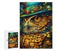 Puzle difícil para adultos, 300 piezas, diseño de búho acuífero, 1 juguete de rompecabezas, decoración de pared, regalo de cumpleaños, regalos, 300 unidades