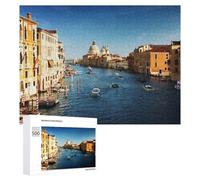 Puzle difícil para adultos, 500 piezas, venecia Canal Boats Italy-2, rompecabezas, decoración de pared, regalo de cumpleaños, regalos, 500 unidades