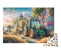 Puzle Escena de Tractor Rural De 1000 Piezas para Adultos,Paisaje de Granja clásico Art Puzzle Adultos, Juego Didáctico Regalos Creativos 70x50cm/1000pcs