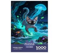 Puzle Gato Devon Rex De 1000 Piezas para Adultos, Puzzle Criaturas fantásticas Adultos, Juego Didáctico Productos Lúdicos Creativos 38x26cm/1000pcs