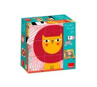 Puzle Goula Cubos De Carton Animales Selva 6 Escenas Diferentes 9 Piezas