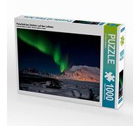 Puzle Horizontal de 1000 Piezas con luz Polar, diseño de Lobo