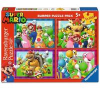 Puzle Infantil 05689 de Ravensburger: ¡es Hora de Mario! - 4 Rompecabezas de 100 Piezas en una Caja, para Amigos de Rompecabezas y fanáticos de Super Mario a Partir de 5 años