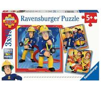 Puzle Infantil de Ravensburger, 05077 Unser Held Sam, para niños a Partir de 5 años, de 3 x 49 Piezas, con Sam, el Bombero