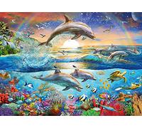 Ravensburger Rompecabezas Dolphin Paradise 300 piezas para niños y adultos a partir de 9 años