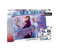 Puzle Infantil Nathan, 45 Piezas, El Amor de Dos Hermanas, Disney Frozen 2, niña o niño a Partir de 5 años, Rompecabezas, cartón Grueso y Duradero, Princesas, 86451