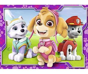 Puzle Infantil Nathan, 45 Piezas, Stella, Everest y Marcus, La Patrulla Canina, niña o niño a Partir de 5 años, Rompecabezas, cartón Grueso y Duradero, acción y Aventura, 86533