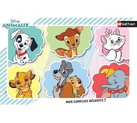 Puzle Infantil Nathan, Marco de 15 Piezas, Retratos de Animales de Disney, niña o niño a Partir de 3 años, Rompecabezas, cartón Grueso y Duradero, Animales, 86145