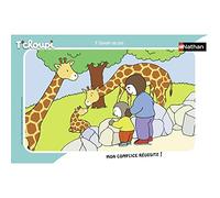 Puzle Infantil Nathan, Marco de 15 Piezas, T'choupi en el zoológico, niña o niño a Partir de 3 años, Rompecabezas, cartón Grueso y Duradero, Everyday & Animals, 86131